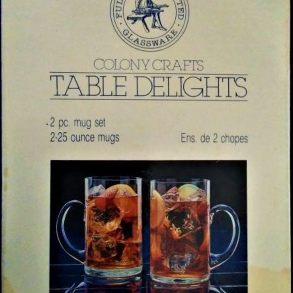 Clear Glass Mug Set - Picture 1 of 3